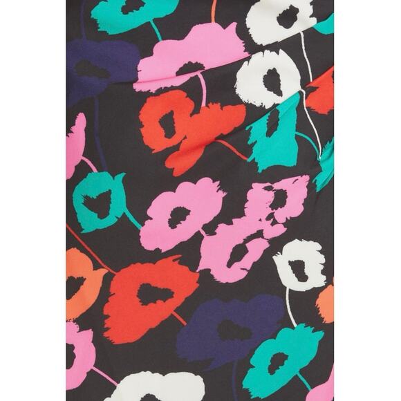 NEW Milly Ally Poppy Multicolor Floral Off The Shoulder Ruched Sheath Dress Sz 2 - Picture 12 of 12